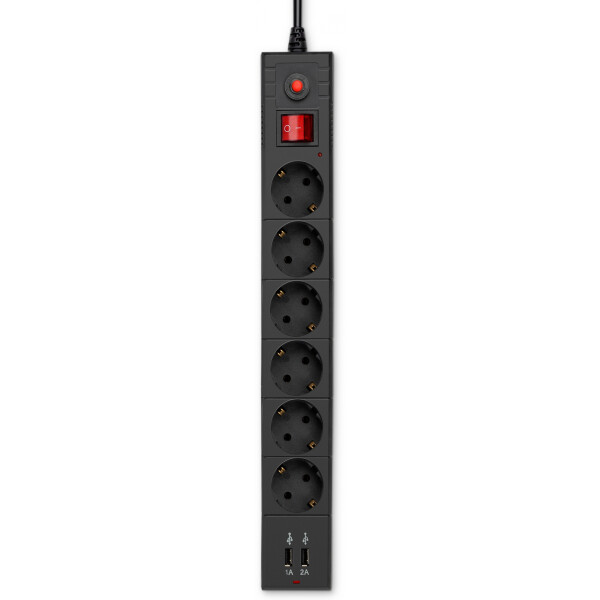 Сетевой фильтр Buro BU-SP3-USB-2A-B Сетевой фильтр Buro BU-SP3-USB-2A-B