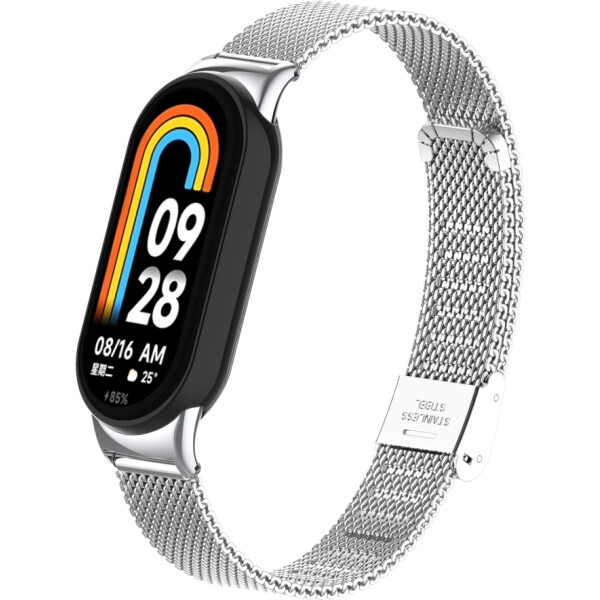 Ремешок Bingo Stainless Grid для XIAOMI Mi Band 8 (серебристый) Ремешок Bingo Stainless Grid для XIAOMI Mi Band 8 (серебристый)