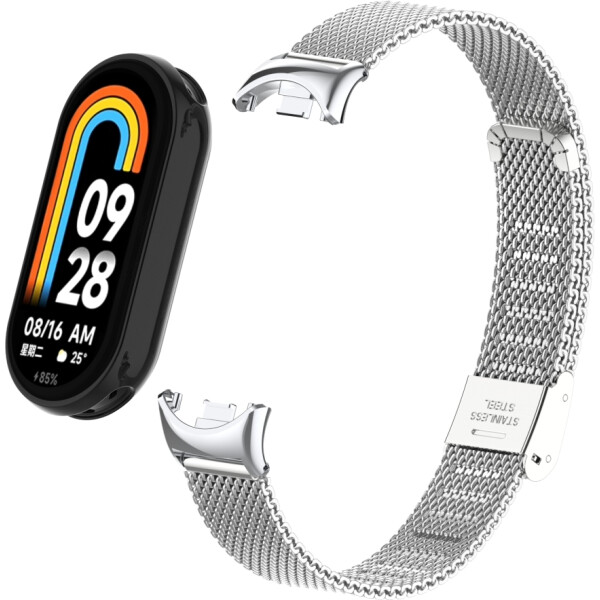 Ремешок Bingo Stainless Grid для XIAOMI Mi Band 8 (серебристый) Ремешок Bingo Stainless Grid для XIAOMI Mi Band 8 (серебристый)