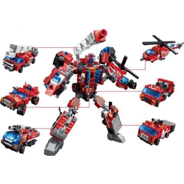 

Игры, игрушки 1 TOY, Конструктор 1TOY Blockformers Брандсбот (Скайлифтер)