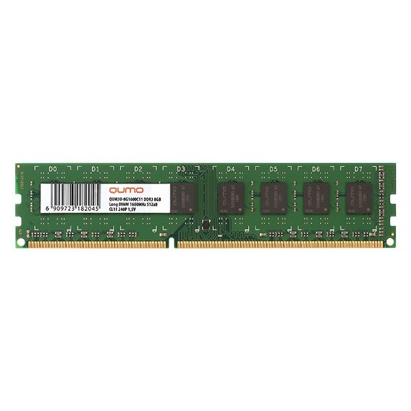 

Оперативная память QUMO, Оперативная память QUMO 4GB DDR3 QUM3U-4G1600K11L
