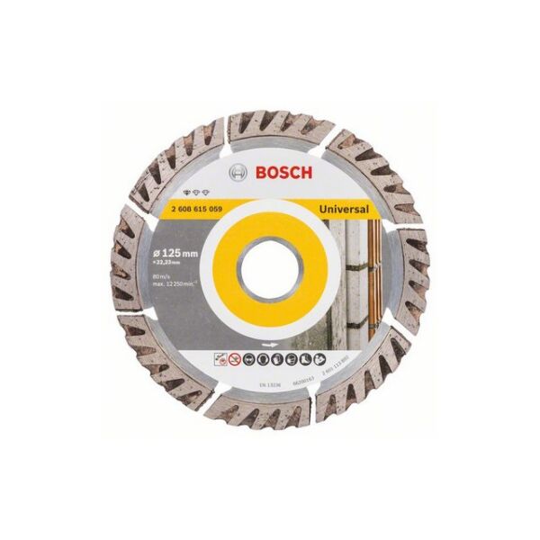 

Оснастка для инструмента BOSCH, Алмазный диск Bosch Turbo Universal 2608615060