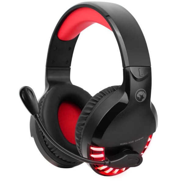 

Гарнитуры (наушники+микрофон) MARVO, Наушники Marvo HG8932 (черный/красный)