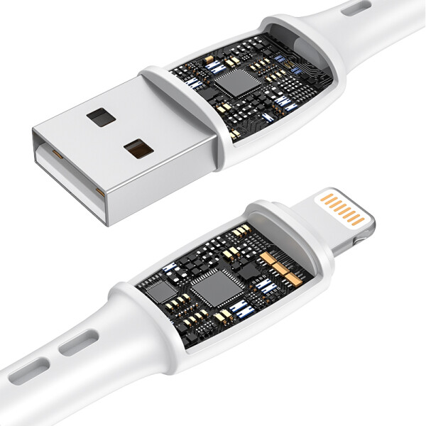 Кабель VIPFAN X05 USB-Lightning 3A 1 м (белый) Кабель VIPFAN X05 USB-Lightning 3A 1 м (белый)