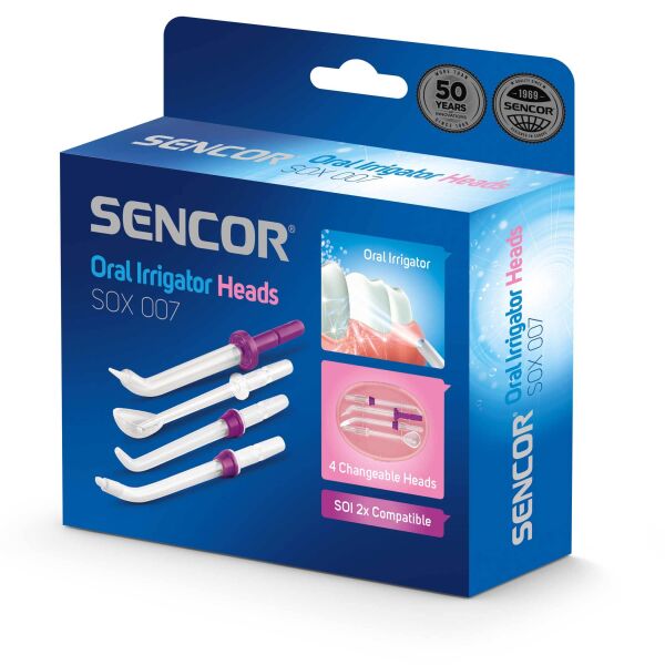 

Насадки для зубных щеток и ирригаторов SENCOR, Сменные насадки Sencor SOX 007 (4 шт)