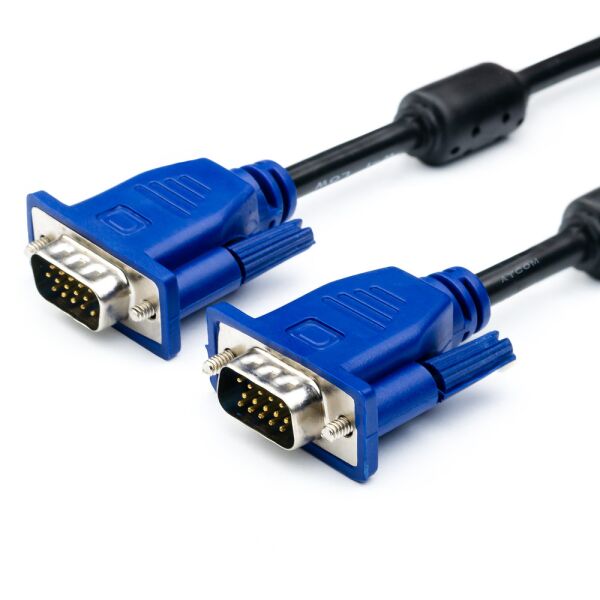 

Кабели для ПК ATcom, Кабель VGA ATCOM AT9152 15 m, черно-синий