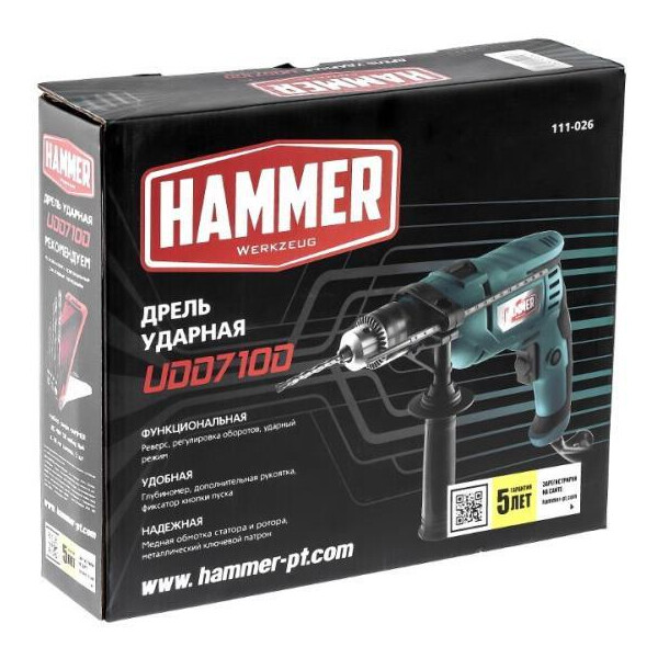 Дрель Hammer UDD710D Дрель Hammer UDD710D