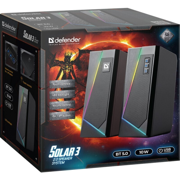 Акустическая 2.0 система Defender Solar 3 Акустическая 2.0 система Defender Solar 3