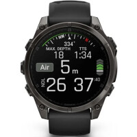 Умные часы Garmin Fenix 8 Sapphire, Titanium 47мм (угольно-черный DLC, пепельно-черный силиконовый ремешок) Умные часы Garmin Fenix 8 Sapphire, Titanium 47мм (угольно-черный DLC, пепельно-черный силиконовый ремешок)
