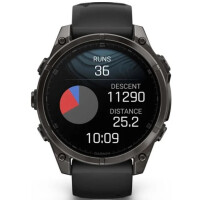 Умные часы Garmin Fenix 8 Sapphire, Titanium 47мм (угольно-черный DLC, пепельно-черный силиконовый ремешок) Умные часы Garmin Fenix 8 Sapphire, Titanium 47мм (угольно-черный DLC, пепельно-черный силиконовый ремешок)