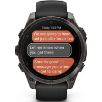 Умные часы Garmin Fenix 8 Sapphire, Titanium 47мм (угольно-черный DLC, пепельно-черный силиконовый ремешок) Умные часы Garmin Fenix 8 Sapphire, Titanium 47мм (угольно-черный DLC, пепельно-черный силиконовый ремешок)