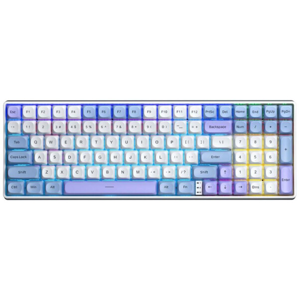 Клавиатура AULA S100 Pro (Blue-White-Dark Purple)