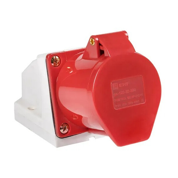 Розетка стационарная наружная EKF 125 3Р+РЕ+N 32А 380В IP44 PROxima