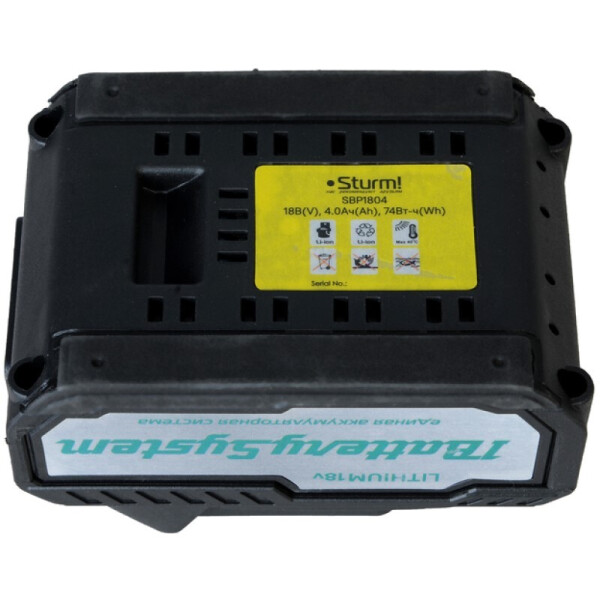 Аккумулятор Sturm SBP1804 (18В/4 Ah) Аккумулятор Sturm SBP1804 (18В/4 Ah)