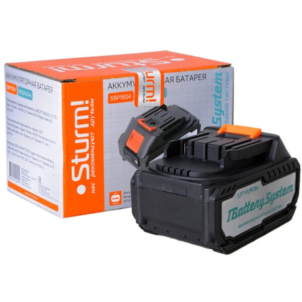 Аккумулятор Sturm SBP1804 (18В/4 Ah) Аккумулятор Sturm SBP1804 (18В/4 Ah)