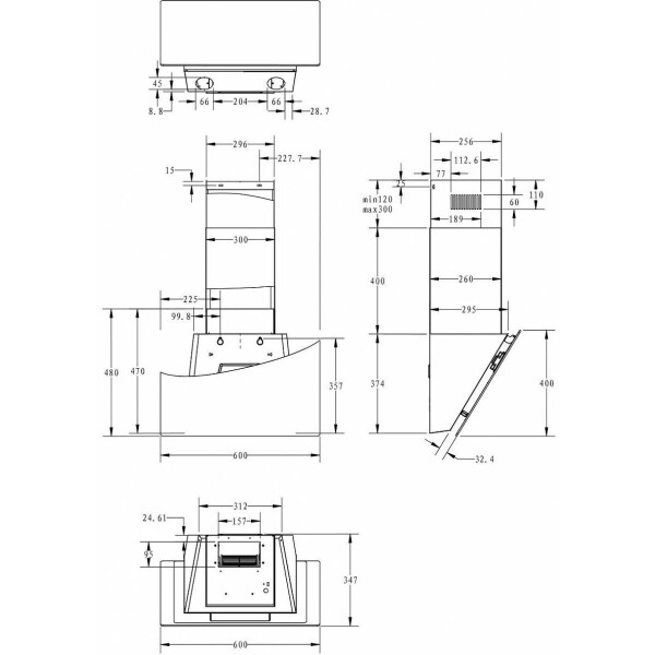 Вытяжка Haier HVX-W692GW Вытяжка Haier HVX-W692GW
