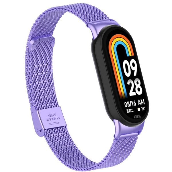 Ремешок Bingo Stainless Grid для XIAOMI Mi Band 8 (сиреневый)
