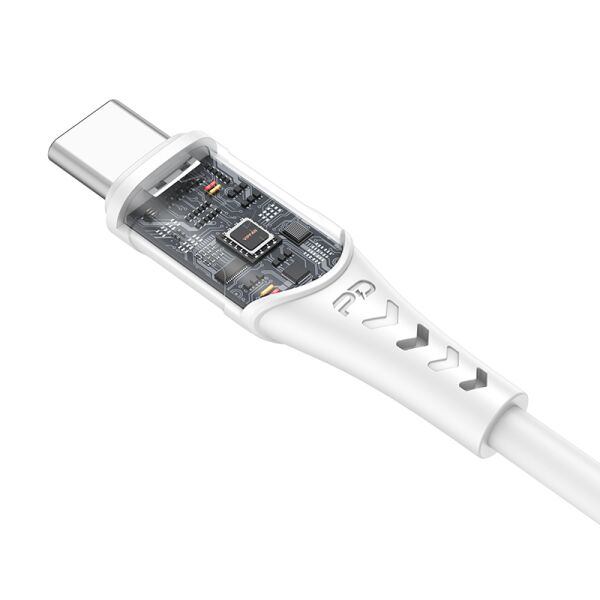 Кабель VIPFAN P04 Type-C-Lightning 3A 1 м (белый) Кабель VIPFAN P04 Type-C-Lightning 3A 1 м (белый)