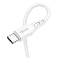 Кабель VIPFAN P04 Type-C-Lightning 3A 2 м (белый) Кабель VIPFAN P04 Type-C-Lightning 3A 2 м (белый)