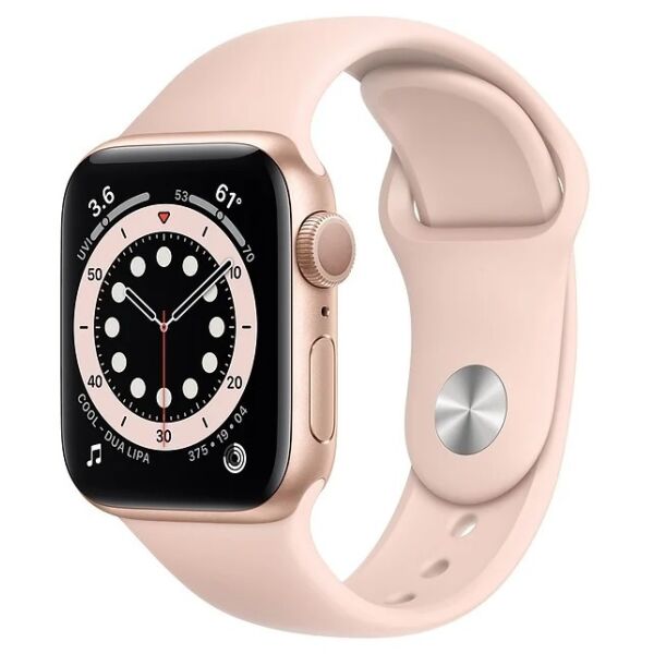 

Умные часы Apple, Смарт-часы APPLE Watch Series 6 Gold Aluminium Case with Pink Sand Sport Band 40mm (MG123UL/A)