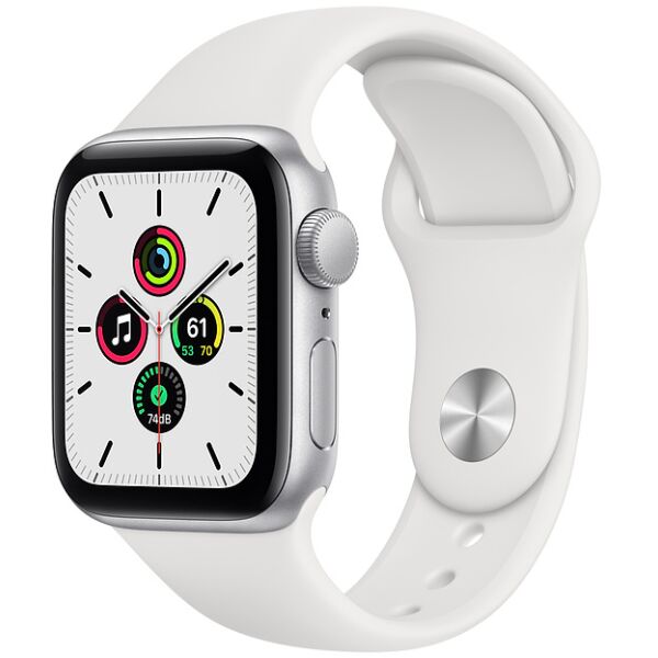 

Умные часы Apple, Смарт-часы APPLE Watch SE Silver Aluminium Case with White Sport Band 40mm (MYDM2UL/A)