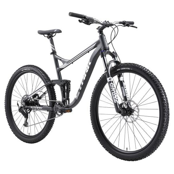 Велосипед Stark Tactic FS 29.4 HD серый матовый/серебристый металлик 18" HQ-0014190