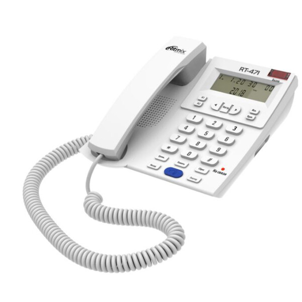 

Проводные телефоны RITMIX, Телефонный аппарат Ritmix RT-471 (белый)