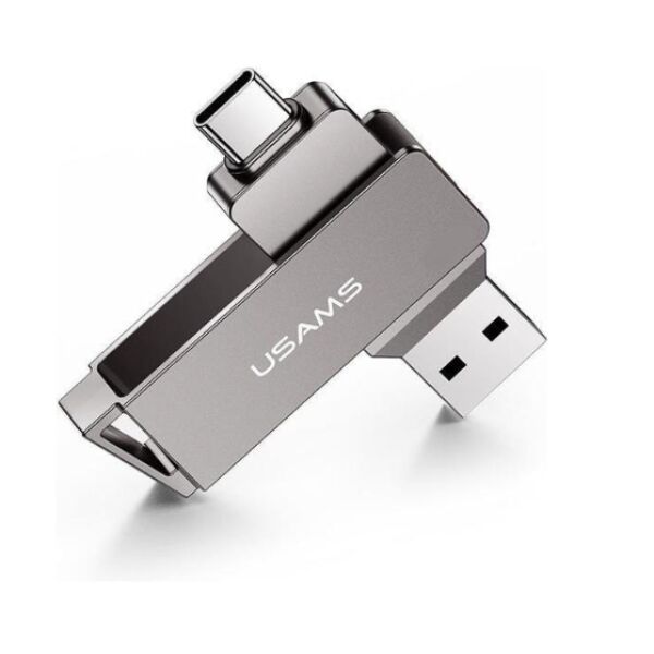 

Флеш USB Usams, USB Flash Usams Type-C+USB3.0 Rotatable High Speed Flash Drive 128GB (ZB201UP01)