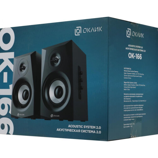 Колонки Oklick OK-166 BT 2.0 (черный) Колонки Oklick OK-166 BT 2.0 (черный)
