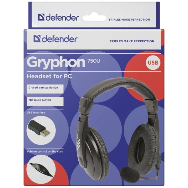 Наушники Defender Gryphon 750U Наушники Defender Gryphon 750U