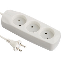 Удлинитель Electraline 62004 (5 м, белый)