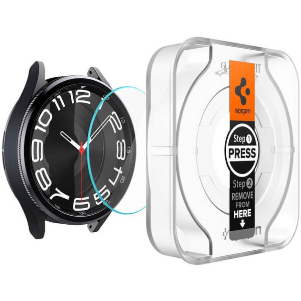 Защитное стекло Spigen EZ FIT Glas.TR для Galaxy Watch 6 Classic (43mm) AGL07067 (2шт) Защитное стекло Spigen EZ FIT Glas.TR для Galaxy Watch 6 Classic (43mm) AGL07067 (2шт)