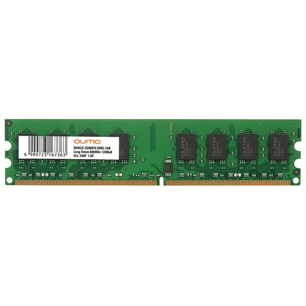 

Оперативная память QUMO, Оперативная память QUMO 2GB DDR2 QUM2U-2G800T6
