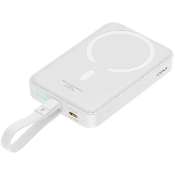 Внешний аккумулятор Baseus Magnetic Mini Wireless Fast Charge 20W 10000mAh (белый)