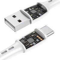 Кабель VIPFAN X05 USB-Type-C 3A 1 м (белый) Кабель VIPFAN X05 USB-Type-C 3A 1 м (белый)