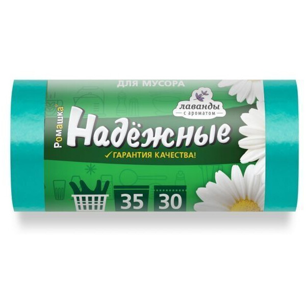 Мешки для мусора Ромашка ВЛ03830У (30 шт)