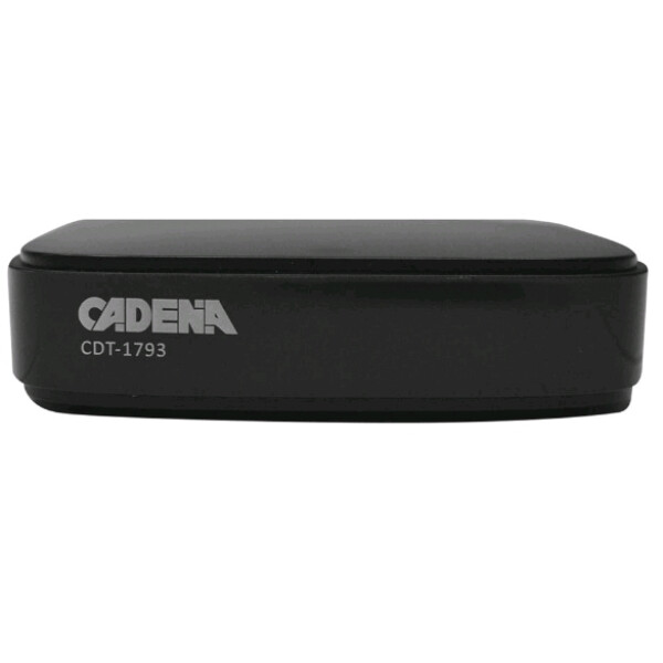 

ТВ-тюнеры Cadena, Ресивер DVB-T2 Cadena CDT-1793 (черный)
