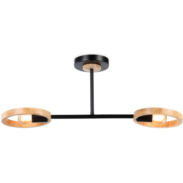Люстра Ambrella Traditional TR8244/2 BK/LWD (черный/светлое дерево)