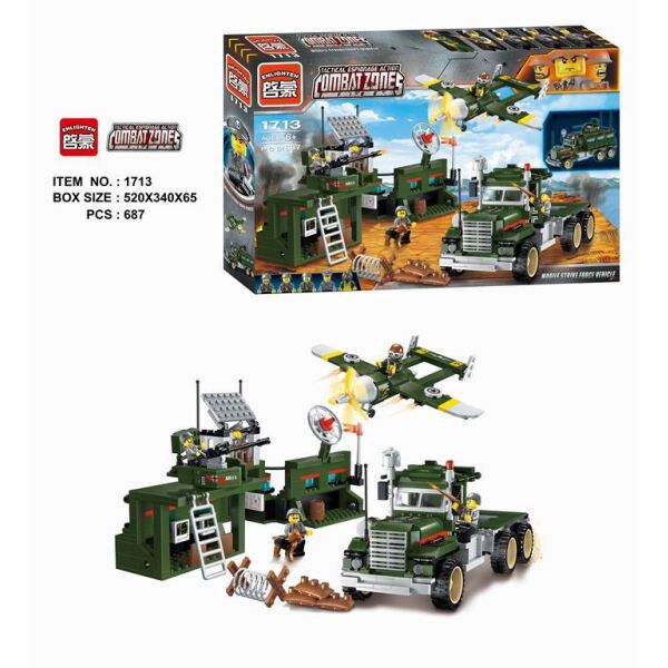 

Игры, игрушки QMAN, Конструктор QMAN CombatZones 1713 Военная техника