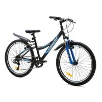 Велосипед Favorit Space 24 V (черный/синий) Велосипед Favorit Space 24 V (черный/синий)