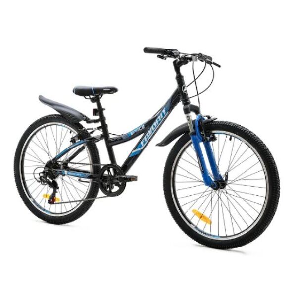 Велосипед Favorit Space 24 V (черный/синий) Велосипед Favorit Space 24 V (черный/синий)