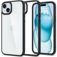Чехол для телефона Spigen Ultra Hybrid для iPhone 15 Plus ACS06657 (черный) Чехол для телефона Spigen Ultra Hybrid для iPhone 15 Plus ACS06657 (черный)