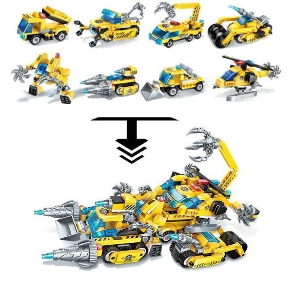 

Игры, игрушки 1 TOY, Конструктор 1TOY Blockformers Мегастроймобиль (Штурмдиггер)