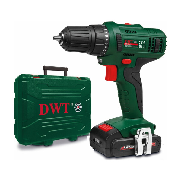 

Дрели DWT, Дрель-шуруповерт DWT ABS-14.4 L-2 BMC
