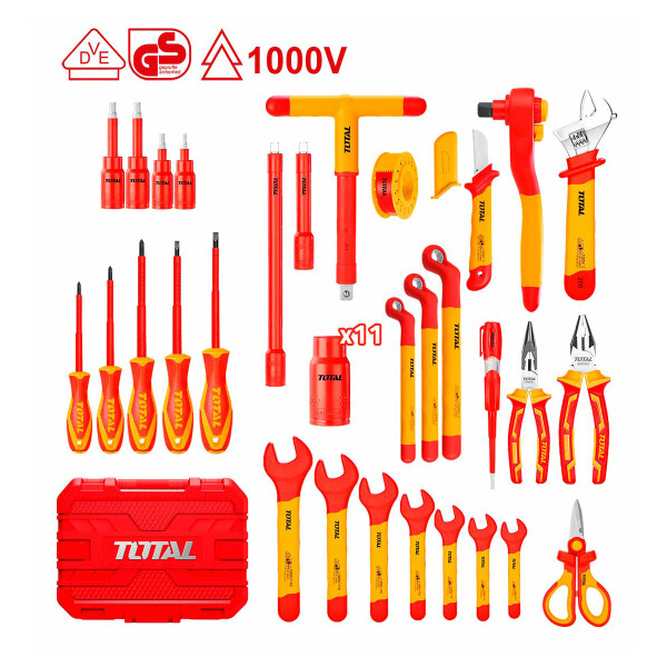 

Набор ручных инструментов Total, Набор диэлектрических инструментов Total THKITH4101
