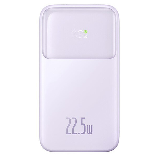Внешний аккумулятор Baseus Comet Series Dual-Cable Digital Display Fast Charge Power Bank 22.5W 20000mAh (сиреневый)
