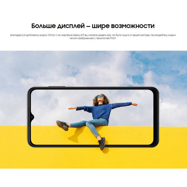 Смартфон Samsung Galaxy A13 SM-A137FZKGMEB 4GB/64GB (черный) Смартфон Samsung Galaxy A13 SM-A137FZKGMEB 4GB/64GB (черный)