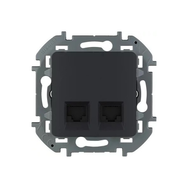 Розетка Legrand 673843 Inspiria (антрацит)