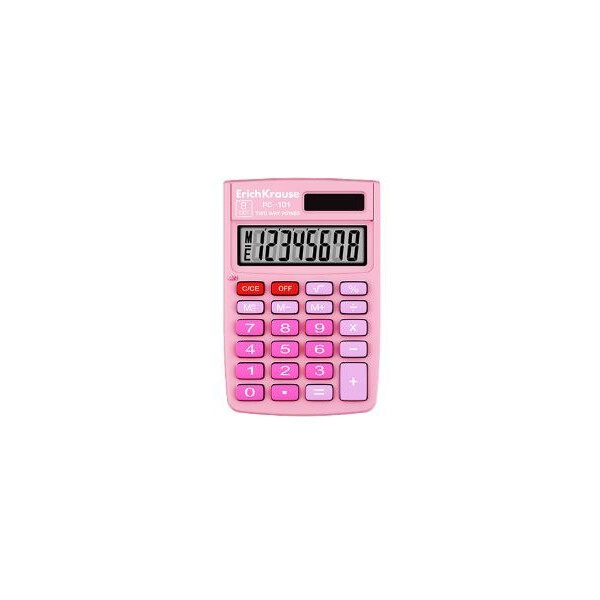 Калькулятор Erich Krause PC-101 62007 (розовый)