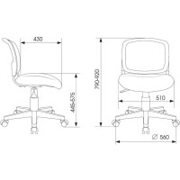 Компьютерное кресло Бюрократ CH-W296NX (гусиная лапка Morris-1)